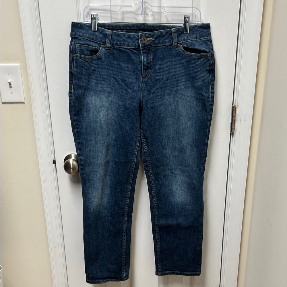 Simply Vera Vera Wang Dark Blue Cropped Jeans